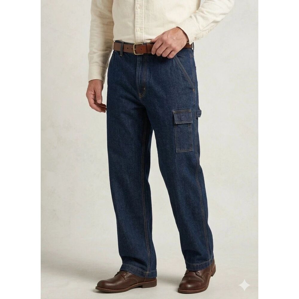 DKNY Jeans mens sz 32x30 Type C Performance Cargo Denim y2k Dad flap pockets